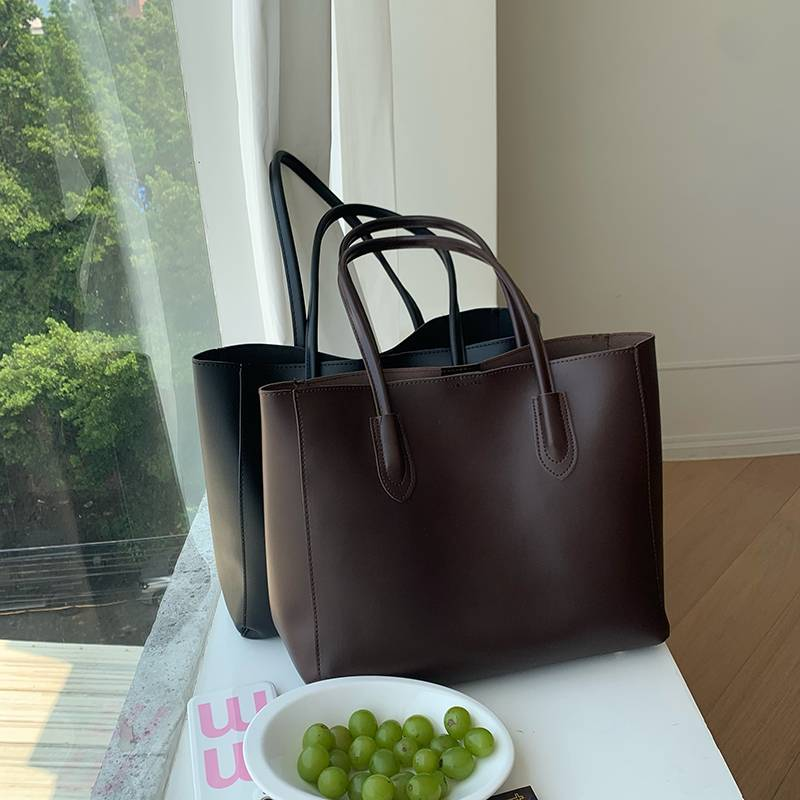 Borsa tote da donna, grande capacità, borsa da pendolare retrò, alla moda, grande capacità, borsa a tracolla singola alla moda_voghion.com