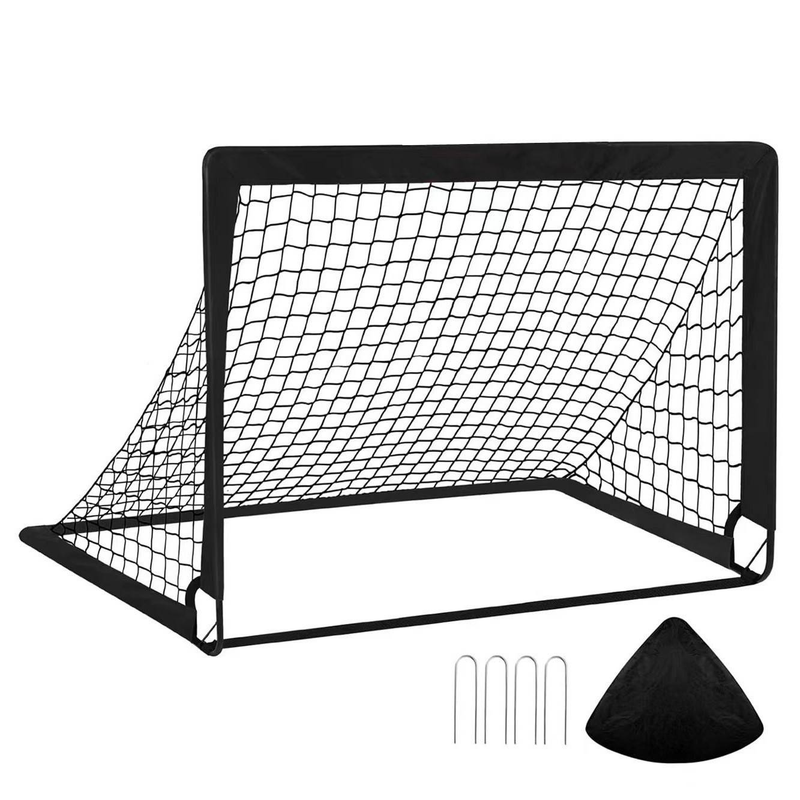 Tragbares Fußballtor aus Oxford-Stoff für Kinder – faltbares und abnehmbares Mini-Fußballnetz mit Tragetasche_voghion.com