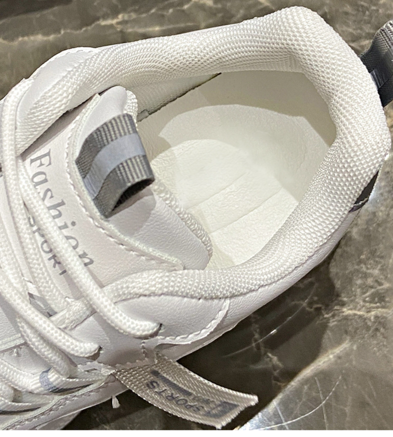 Women's Shoes Height Enhancing Dad Shoes Autumn And Winter New All Match Small Size Thick Soled Breathable Casual Sports White Shoes_voghion.com