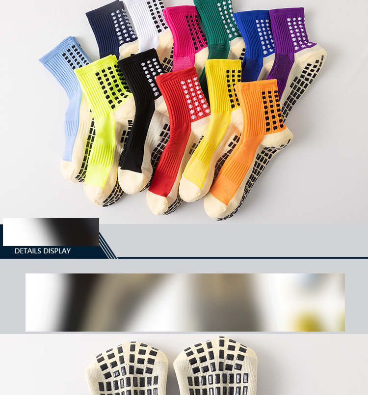 Hot Selling Professional Thickened Towel Bottom Sweat Absorbing And Deodorizing Adhesive Non Slip Sports Football Socks_voghion.com