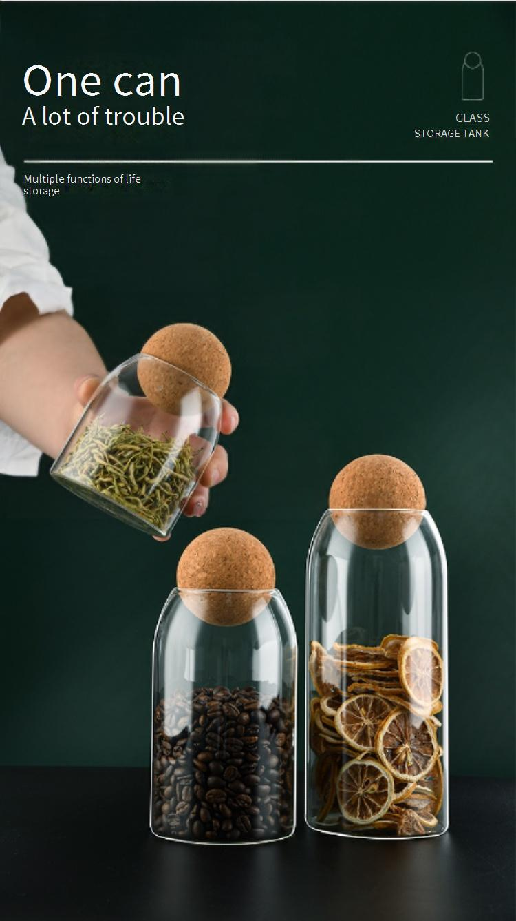Luftdichte Vorratsgläser aus Glas für die Küche – durchsichtige Vorratsbehälter für Kaffeebohnen, Getreide und trockene Lebensmittel (3er-Set, BPA-frei, auslaufsicher)_voghion.com
