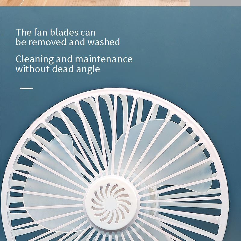 Round Plug-in Desk Fan - Ultra Quiet & Portable (USB/AC Power Perfect For Office & Home Use)_voghion.com