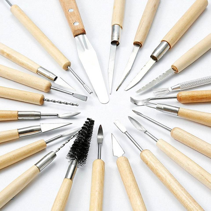 Combinazione multiuso per intaglio di ceramiche, 40 pezzi di strumenti fai da te in argilla polimerica, coltello per argilla, punta per trapano, penna_voghion.com