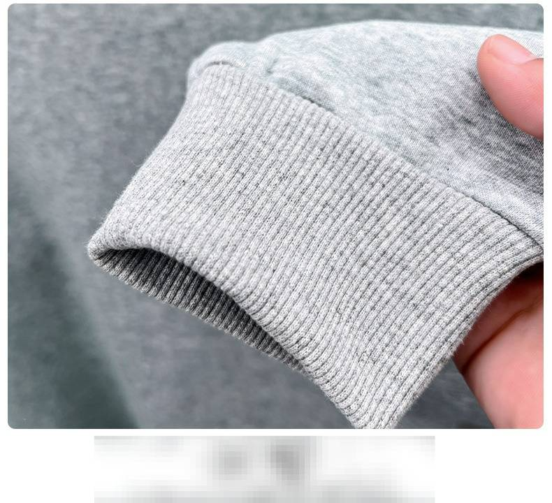 Jesienno-zimowa męska bluza z kapturem w dużym rozmiarze, plus aksamitna, 420 g, okrągły dekolt, modna, haftowana, ciepła, męska koszula z haftowanym misiem_voghion.com
