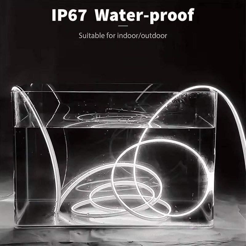 Tira de luz de neón flexible con control táctil USB de 5 V, LED impermeable y ajustable para decoración del hogar y retroiluminación del dormitorio._voghion.com
