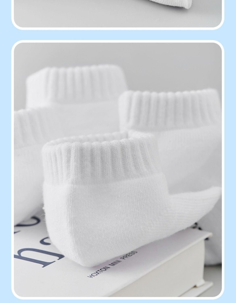 Chaussettes montantes respirantes, absorbant la transpiration et les chocs, pour l'automne et l'hiver. Semelle éponge épaisse. Idéales pour la course, le basketball et bien plus encore (lot de 5 paires)._voghion.com