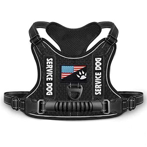 New Explosion-Proof Shock Absorption Night Vision Reflective Pet Chest Harness Vest-Style Leash_voghion.com