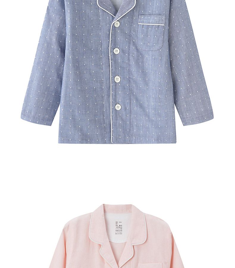 Pijamas para niños Ropa para el hogar Conjunto de pijamas familiares de algodón con doble hilo para niños_voghion.com