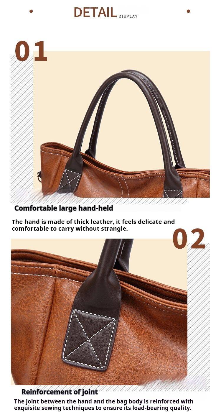 Borsa a tracolla da donna, borsa a mano in pelle PU, alla moda, con tracolla regolabile_voghion.com