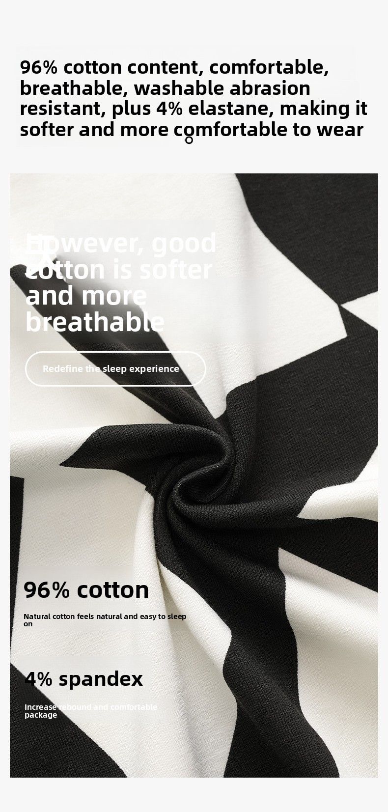 7A Antibacterial Boost! Pigiama da coppia in cotone Xinjiang, estivo, maniche corte e sottili, che unisce lusso e comfort._voghion.com