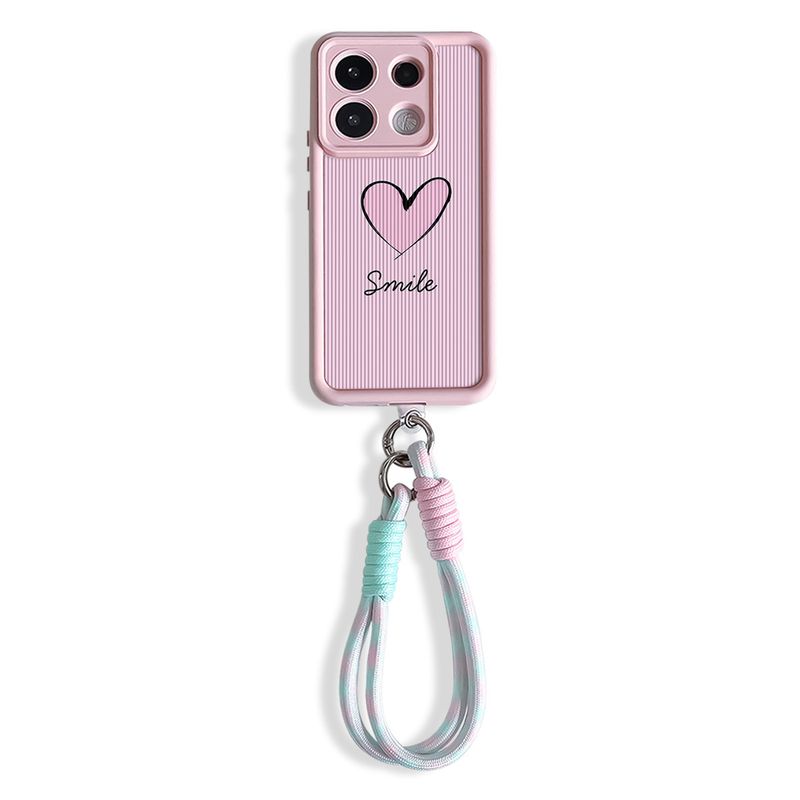 Liefde Hart Polsketting Lanyard Case Voor Xiaomi 14T 13T 15 Pro Poco f6 m6 C75 Redmi 14C Note 14 Pro Plus Hang Strap Telefoonhoesje_voghion.com