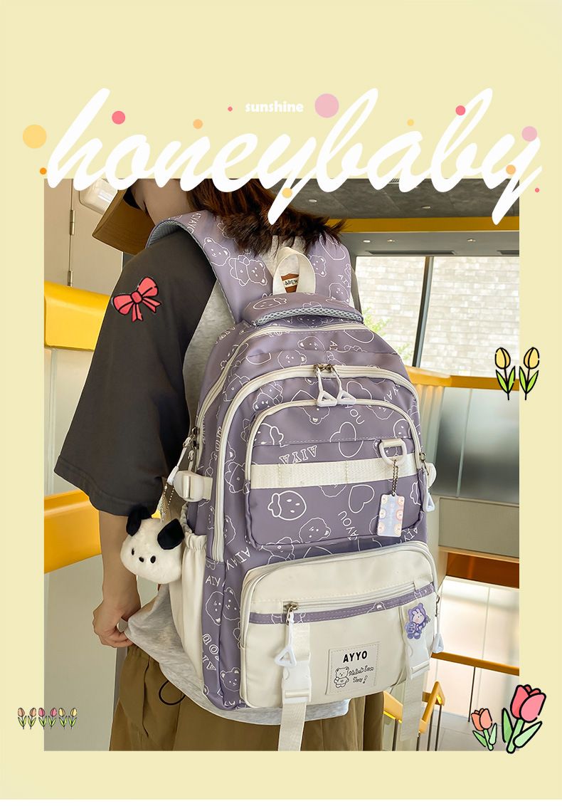 2024 New Space Crowd College Style Backpack, Junior and Senior High School Student Casual Backpack_voghion.com