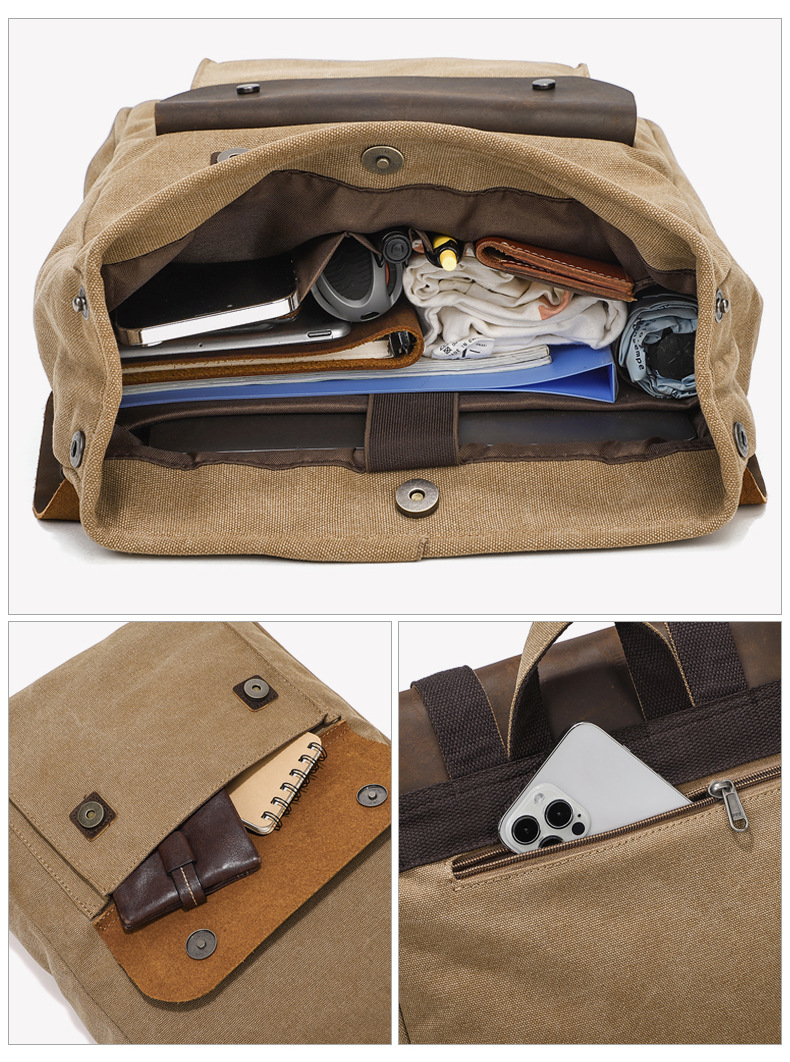 Ny vintage ryggsäck vattentät stor kapacitet ryggsäck utomhus SLR ryggsäck ryggsäck_voghion.com
