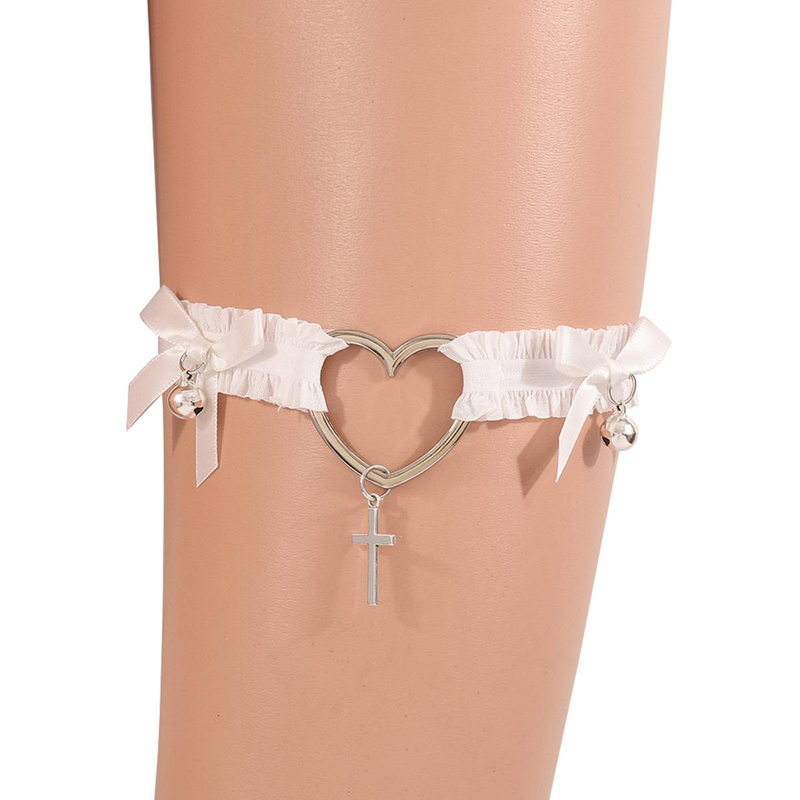 Nightclub sexy moda gamba anello elastico fiocco catena frange gamba catena cavigliera donna_voghion.com