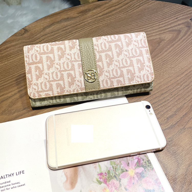 Purse Wallet Clutch Bag Women's Long Purse Women's Simple Large Capacity Wallet New Function Card Bag Temperament Handbag Handbag Color Contrast_voghion.com