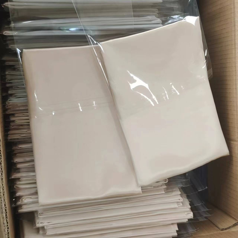 Parure de lit Tencel délavée – Couette rafraîchissante en soie glacée avec fibre de bambou, ultra-fine et respirante pour les dormeurs chauds (ensemble 4 pièces Queen/King Size)_voghion.com