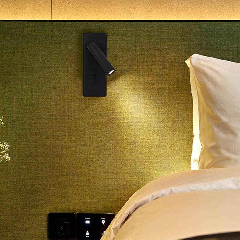 Nordic moderne wandlamp - LED-leeslamp voor slaapkamer en hotel, verstelbare arm, dimbaar warm wit licht, minimalistische wandlamp_voghion.com