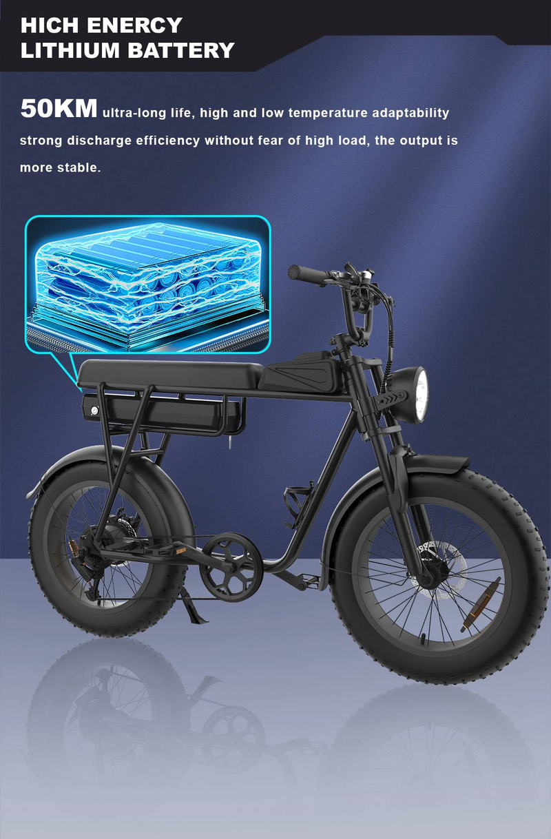 YAMALI FXH-006 Electric Dirt Bicycle, 350W Motor, 48V 18Ah Battery_voghion.com