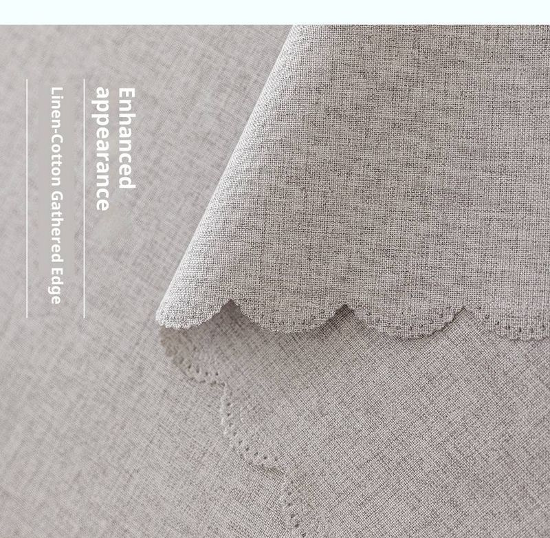 Tovaglia in lino e cotone di alta qualità: copritavolo rotondo impermeabile, resistente al calore e antimacchia per uso domestico e commerciale, stile moderno e minimalista._voghion.com