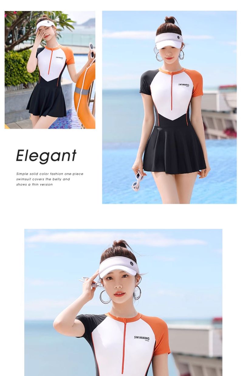 Konservativer High-End-Einteiler-Badeanzug für Damen 2025 Neue Sommer-Profi-Bauchkontrolle Abnehmende Plus-Size-Bademode_voghion.com