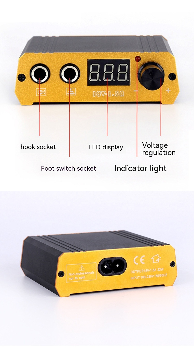 Motorstift-Schwarzbox, Sechs-Farben-Set, Übungszubehör, wunderschöne europäische Tätowierausrüstung_voghion.com