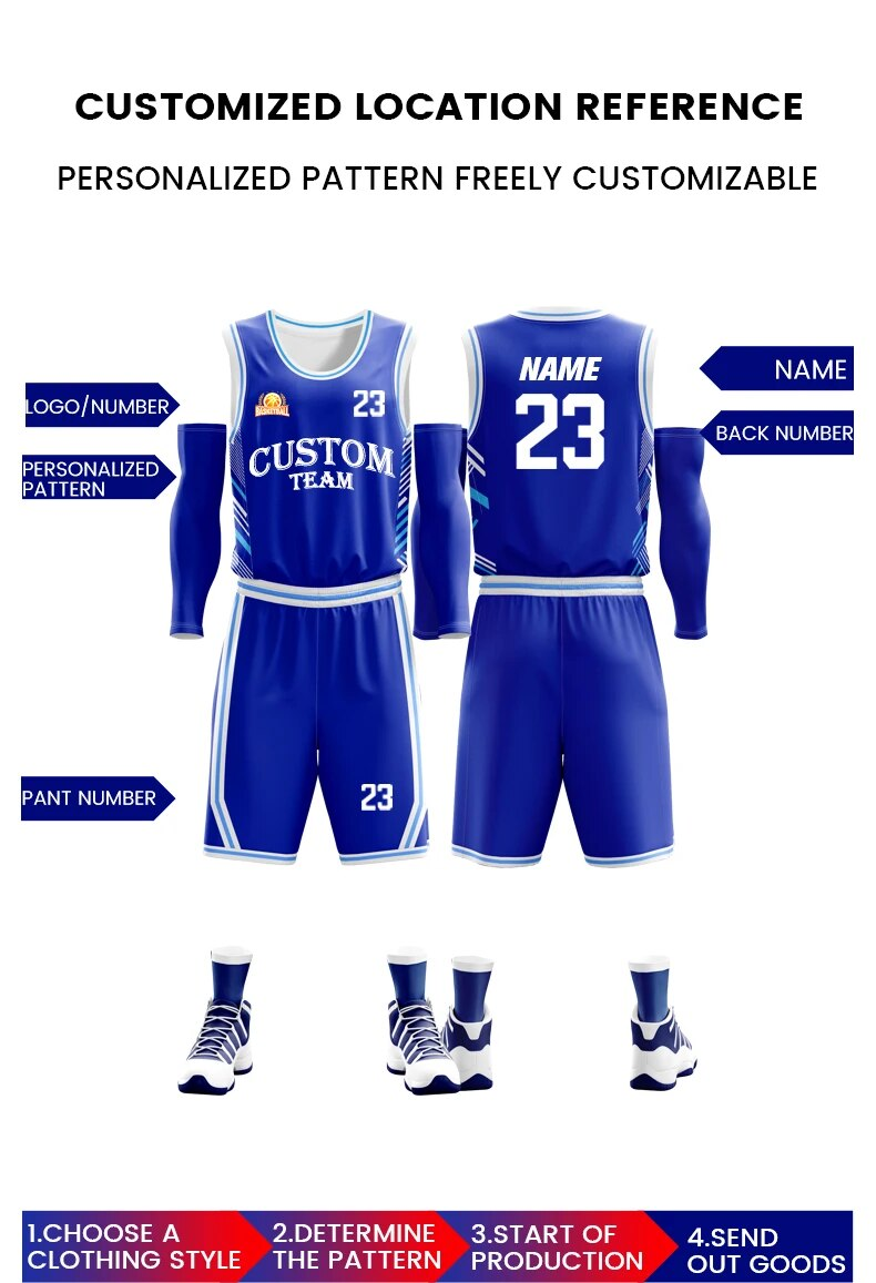 Mundury dziecięce Niestandardowe 100% siatka poliestrowa Oddychająca koszulka chłopięca Szybkoschnące koszulki do koszykówki 2302_voghion.com