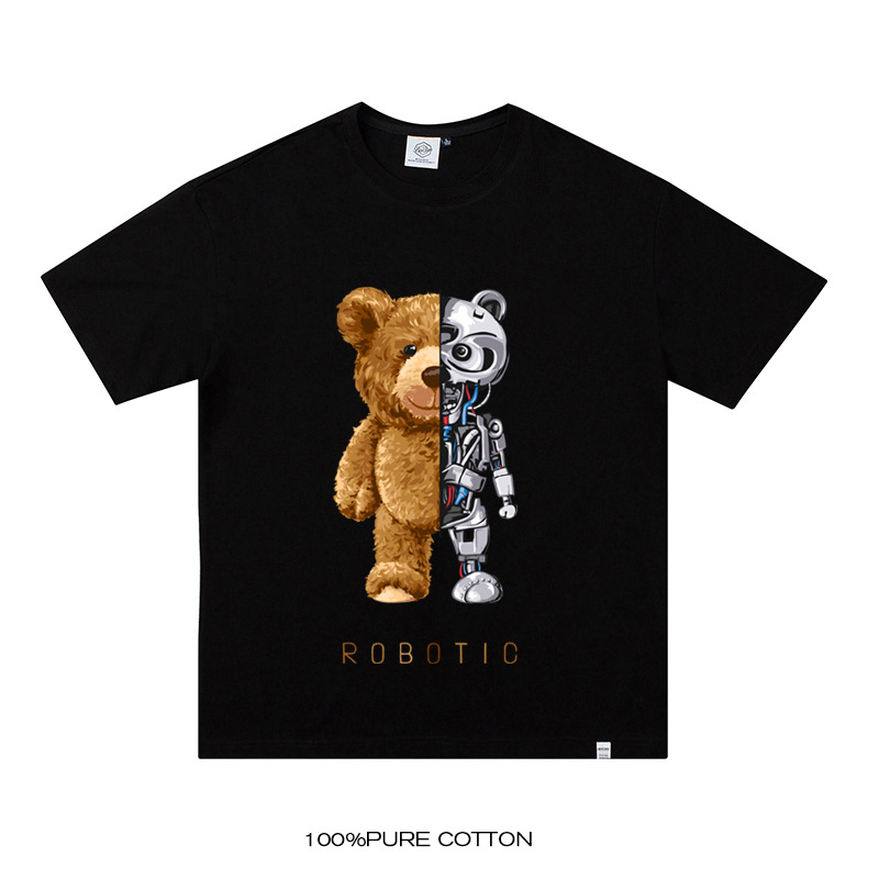 Herrenbekleidung Kurzarm-T-Shirt für Jungen Sommertrend T-Shirt Marke Baumwolle lässige halbärmelige Kleidung_voghion.com