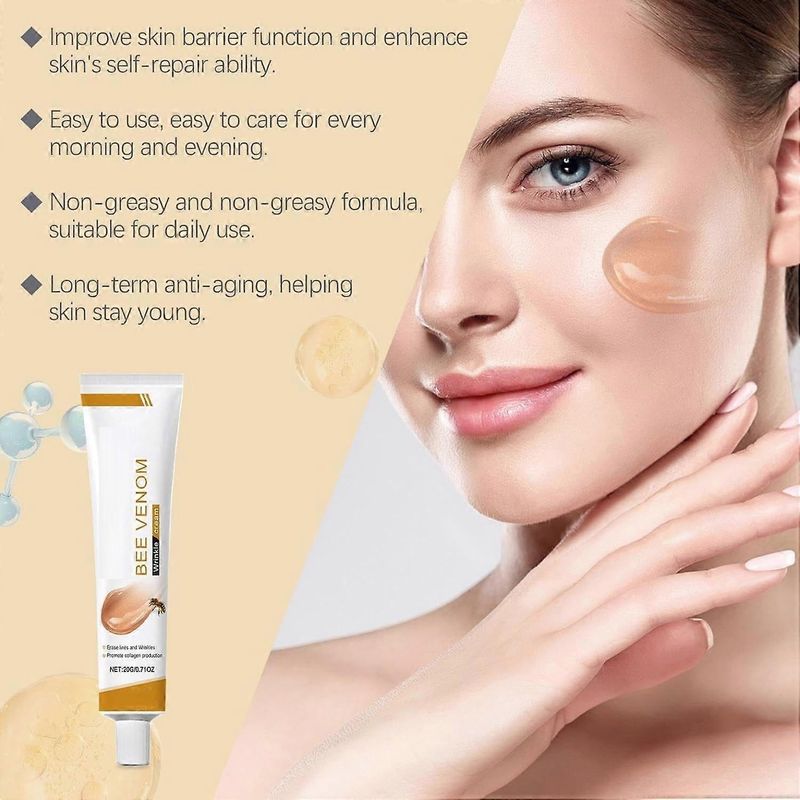 Bee Venom Wrinkle Removal Cream, Bee Venom Anti-Wrinkle Firming Cream, Bee Venom Cream, Moisturizing, Lifting & Recovery For All Skin Types_voghion.com