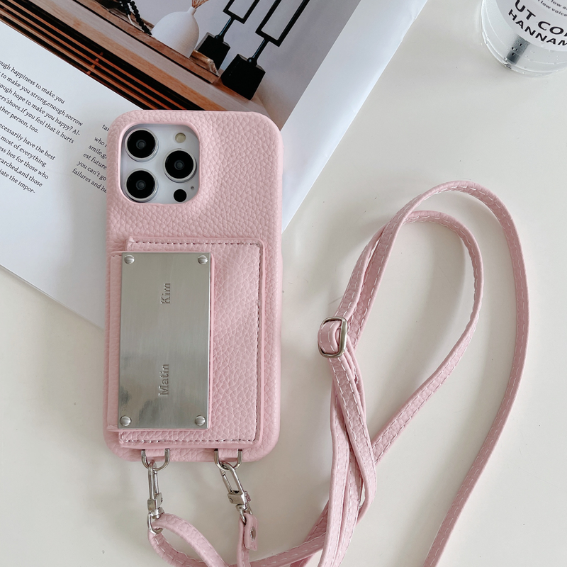 Mobile phone case kim classic model suitable for iPhone15 mobile phone case Apple 14promax cross-body card case mobile phone case_voghion.com