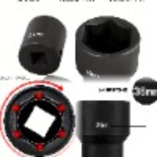 Impact Socket Set: 26 Pieces, 1/2' Drive - CR - Mo Material, 6-point And Shallow Sockets, Metric Sizes 10mm - 36mm, Sturdy Construction, Comes With_voghion.com