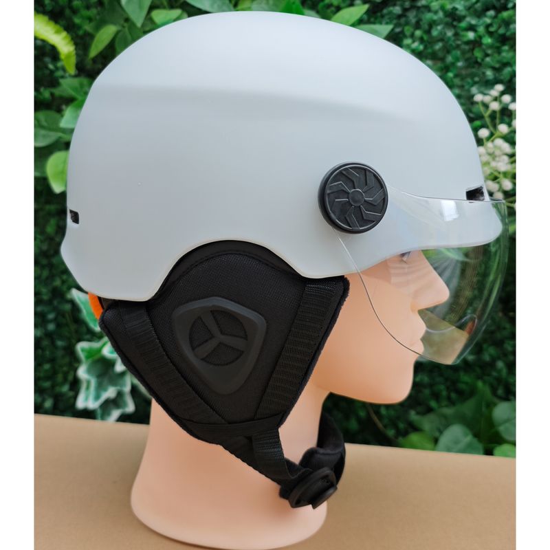 Integraal gegoten lens Wintermotorhelm speciaal voor het rijden op de fiets Warm superlicht_voghion.com