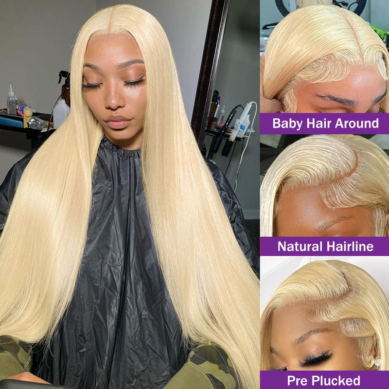 Žhavé prodejní 613 Medově blond 13x6 13x4 HD přední lidské vlasy připravené k nošení bezlepkové 5x5 rovné krajkové uzavření přední paruky pro ženy_voghion.com
