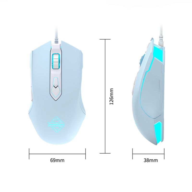 Xinweiqing Mouse USB para jogos profissional com fio DPI leve e ajustável para computador_voghion.com