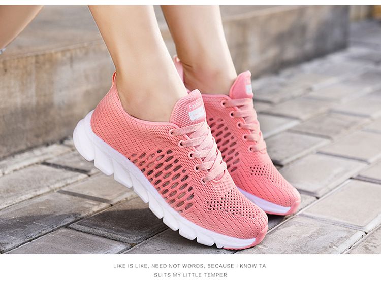 Sommer dünne, große Mesh, atmungsaktive Sport Damen leichte weiche Sohle Laufschuhe, Mesh hohl Freizeitschuhe_voghion.com