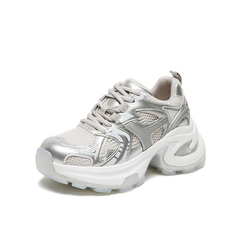 Internet Celebrity Dad For Women Instagram 2025 Spring New Korean Fashion Trend Thick Soled Sports Shoes_voghion.com