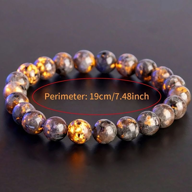UV-leuchtendes Flammenstein-Unisex-Armband im Rock-Stil, handgefertigt_voghion.com