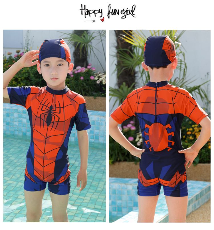Maillot de bain mère et enfant pour garçons, ensemble une pièce pour enfants, grand maillot de bain pour garçons, petits garçons, séchage rapide, très extensible_voghion.com