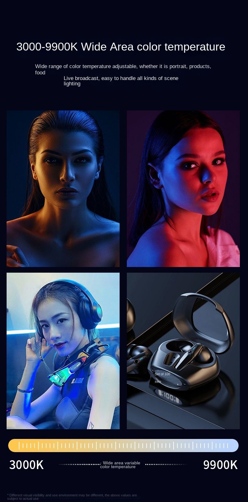 Selfie Stick Mobile Live Streaming Selfie Fill Light Rechargeable Handheld with Computer Photography Lighting Outdoor Soft Light Photography_voghion.com