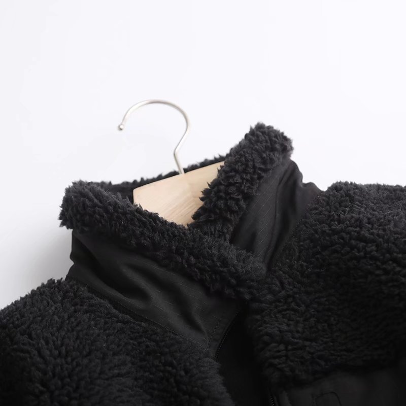 Women's couple windproof fleece jacket for men and women long sleeve warm fleece jacket_voghion.com