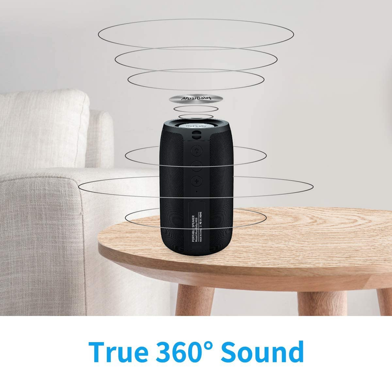 Bluetooth kõlarid, kaasaskantavad, veekindlad, juhtmevabad kõlarid, topelt sidumine, Bluetooth 5.0, valju stereo, kumisev bass, 1500 minutit mänguaega kodupeol_voghion.com