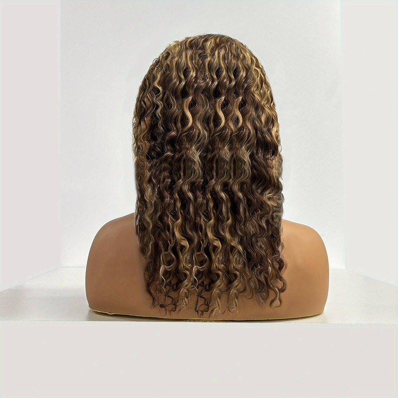 Parrucca anteriore in pizzo capelli umani per donna 4/27 HD trasparente 4x4 onda profonda_voghion.com