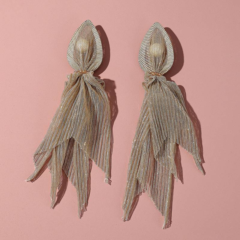 Böhmische große Stoff-Ohrringe, lange Hängeohrringe für modische Frauen, übertriebene Aussage, Schmuck, Hochzeitsgeschenk_voghion.com