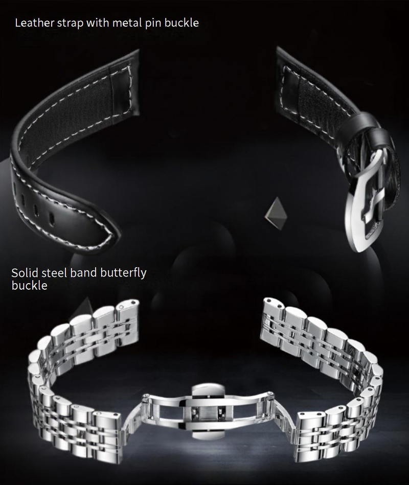 Men's Watches For Men, Fully Automatic Calendar, Luminous, Waterproof, Genuine Leather Strap, Fashionable, High End Business Men's Mechanical Watch_voghion.com