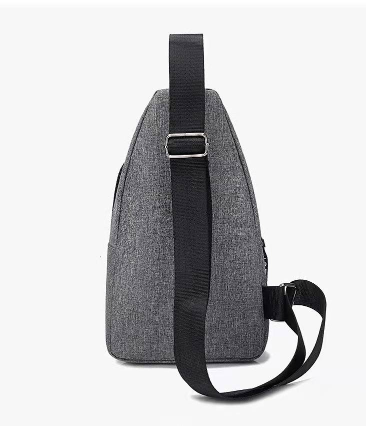 USB Charging Crossbody Bag For Men - Lightweight Anti-Theft Chest Shoulder Bag With Multiple Pockets, Water-Resistant Oxford Fabric, Adjustable Strap_voghion.com