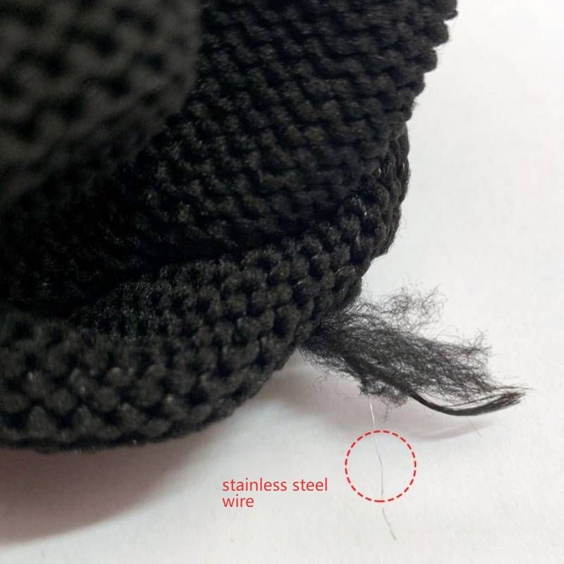 Schnittfeste Handschuhe der Stufe 5 – Stahldrahtverstärkt für Schweißen, Metallbearbeitung und Arbeitssicherheit (Schwarz)_voghion.com