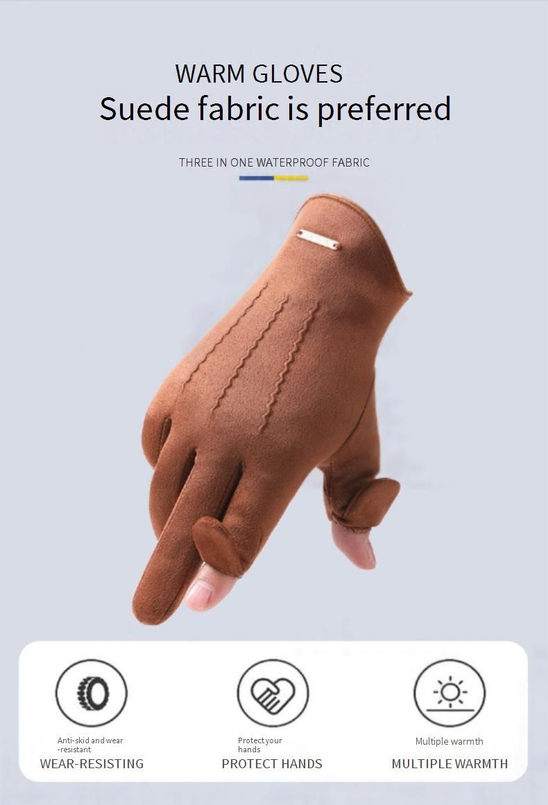 Gants de cyclisme d'hiver T-BAGWELL pour hommes et femmes - Compatibles avec les écrans tactiles, coupe-vent, antidérapants et thermiques, avec découpes pour les doigts et logo en métal_voghion.com