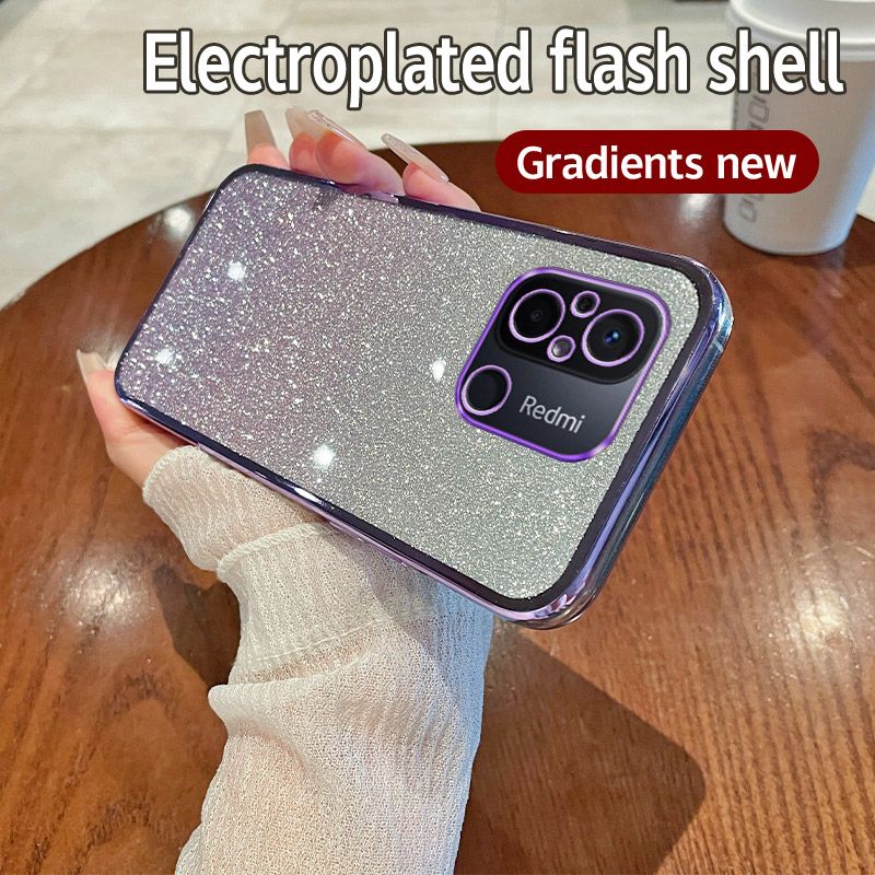 Bowknot Rabbit Plating Phone Holder Case For Xiaomi Redmi 12C 12 11A 10 10A 13C 10C 9A 9C 9 Cover_voghion.com