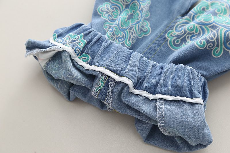 2024 nyári új, kínai stílusú, farmer, rövid ujjú, bő, hétköznapi szett fiúknak és gyerekeknek_voghion.com