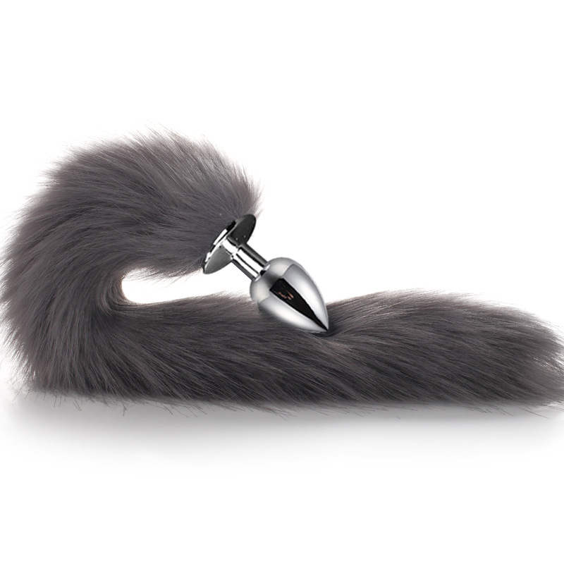 Analni čep Fox Tail Erotični dodatki Dildo Plišaste Jeklene Rit Kovinske Igre za Odrasle Sužnje Seks Igrače za Ženske Pare Sexo_voghion.com