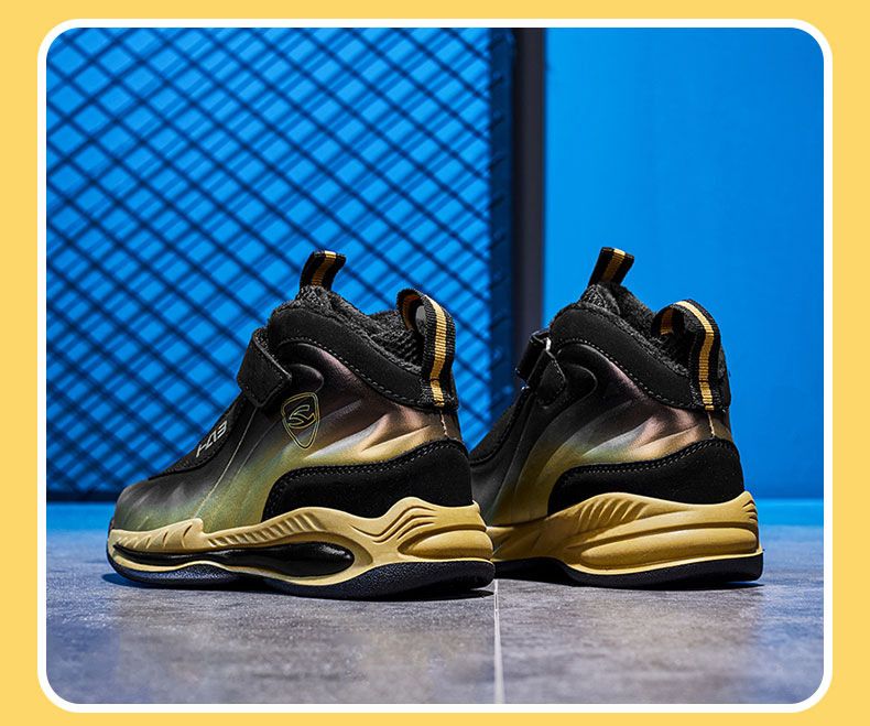 Basketball Children Sneakers Light Anti-skid Sports Shoes_voghion.com